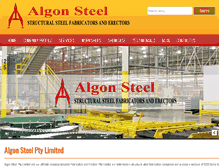 Tablet Screenshot of algonsteel.com.au